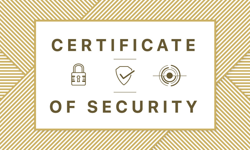 What is a security certificate?