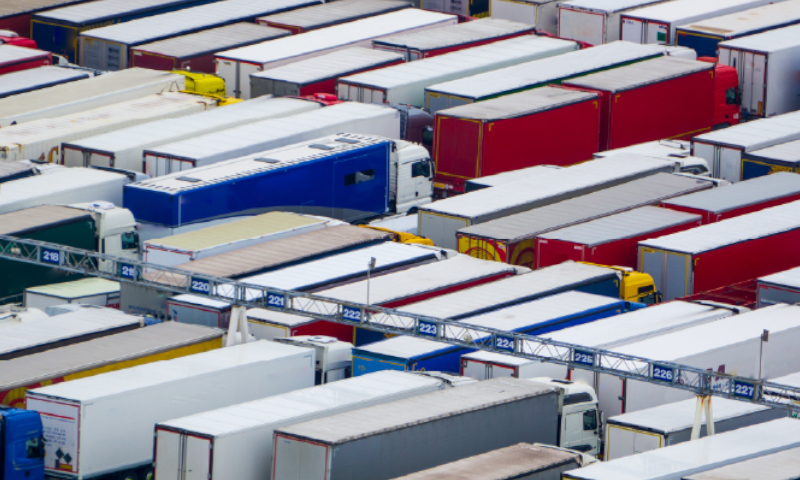 Lorries at Dover