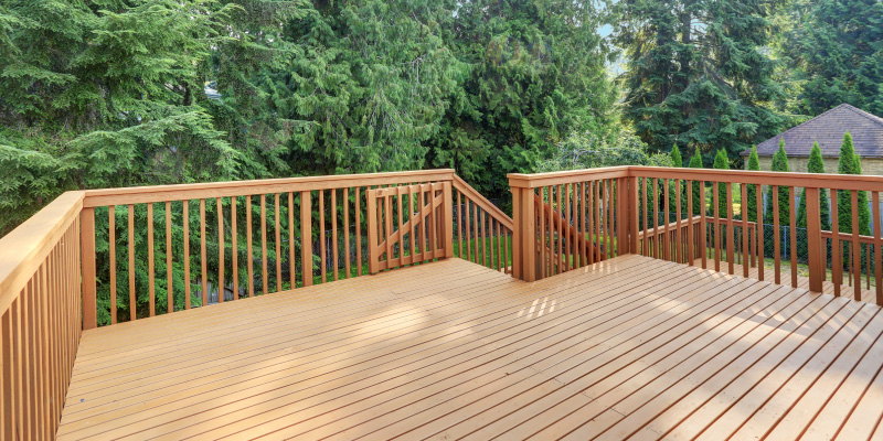 Decking and fence